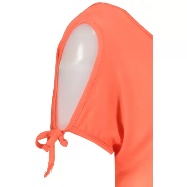  Ženska majica s kratkimi rokavi SAM 73 FELICIA WT 854 SVETLO ORANŽNA 