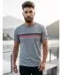 Moška majica s kratkimi rokavi SAM 73 LARRY MT 803 SIVA