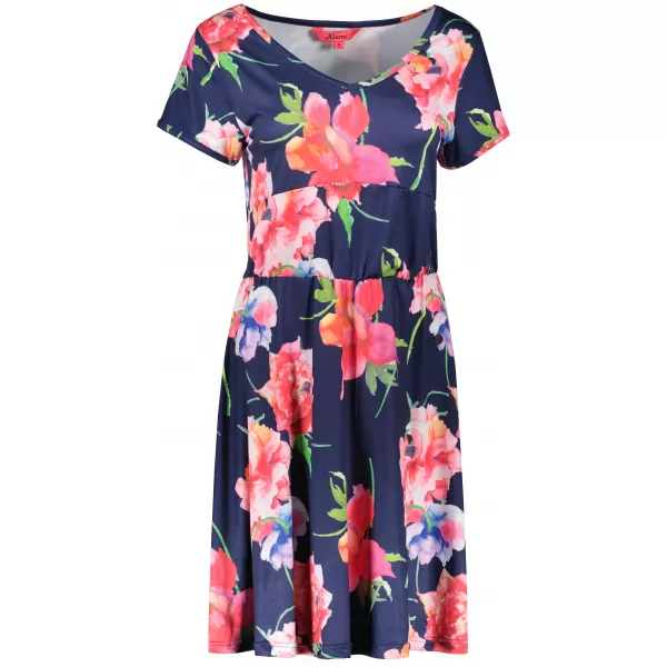  Obleka KIXMI NOLLIE TEMNO MODRA 