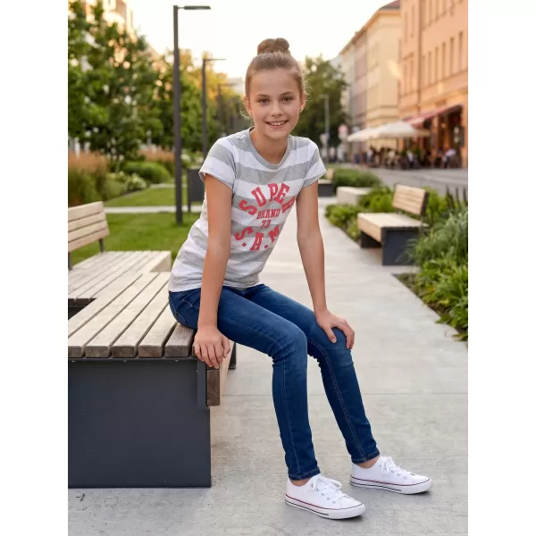  Dekliška majica s kratkimi rokavi SAM 73 SIOBHAN GT 561 SVETLO SIVA 