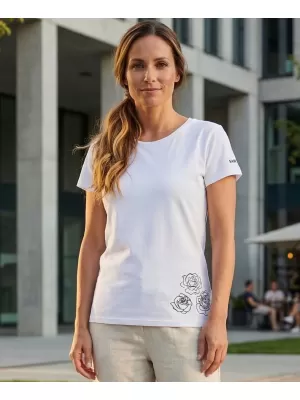 Ženska majica s kratkimi rokavi SAM 73 BETHANY WT 846 BELA