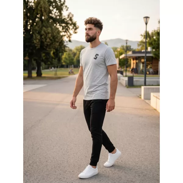  Moška majica s kratkimi rokavi SAM 73 DOUGALL MT 801 SVETLO SIVA 