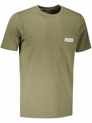 Moška majica s kratkimi rokavi PUMA MODERN BASIC POCKET TEE TEMNO ZELENI MAH