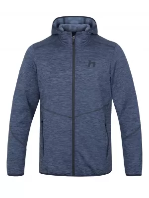 Moški pulover HANNAH DAMAR HOODY MODRA SENCA MEL
