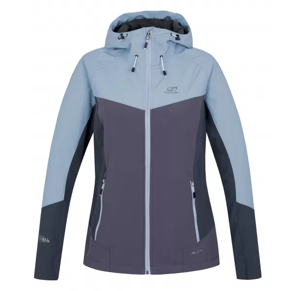  Ženska softshell jakna HANNAH PULLA MODRA MEGLA/MORSKI PES 
