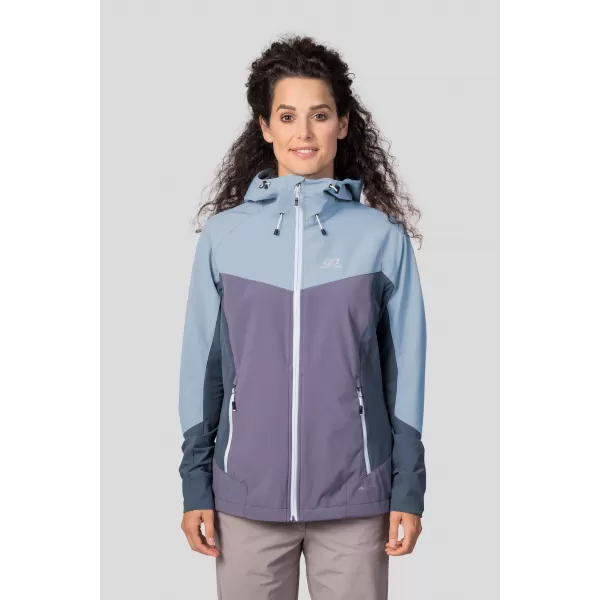  Ženska softshell jakna HANNAH PULLA MODRA MEGLA/MORSKI PES 