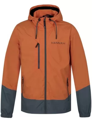 Moška jakna HANNAH STRIDER ŽGANO ORANŽNA/BALZAM ZELENA