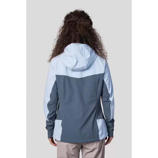  Ženska softshell jakna HANNAH PULLA MODRA MEGLA/TEMEN SKRILAVEC 