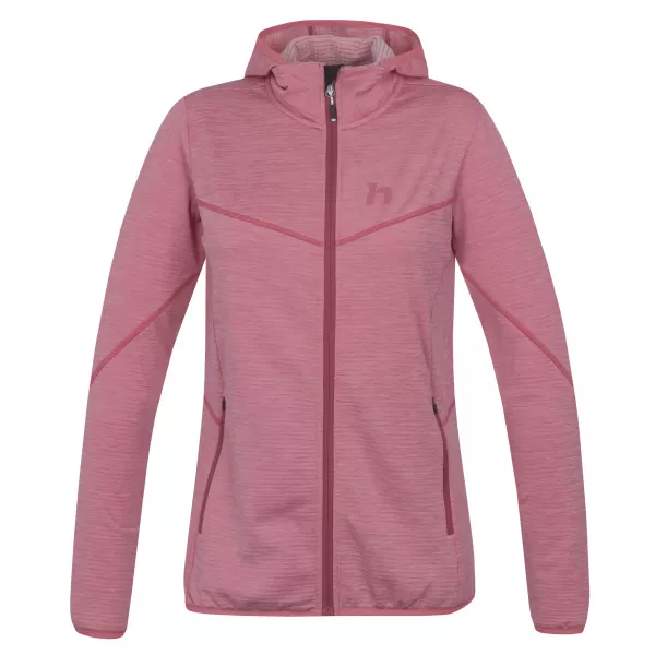  Ženski pulover HANNAH DAGNYS HOODY KREMEN ROZA MEL 