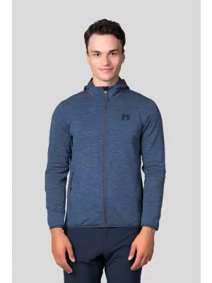 Moški pulover HANNAH DAMAR HOODY MODRA SENCA MEL