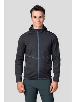 Moški pulover HANNAH DAMAR HOODY TEMNO SIVA MEL