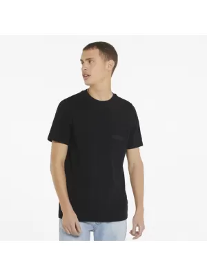 Moška majica s kratkimi rokavi PUMA MODERN BASIC POCKET TEE ČRNA PUMA