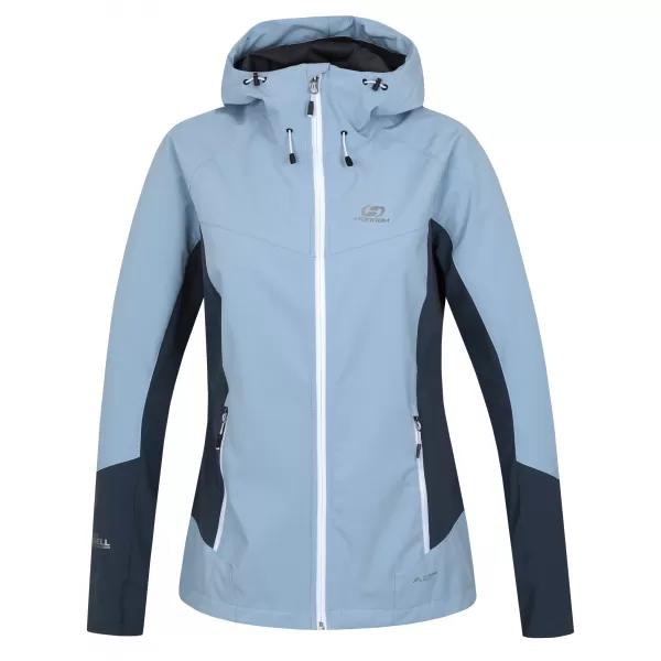  Ženska softshell jakna HANNAH PULLA MODRA MEGLA/TEMEN SKRILAVEC 