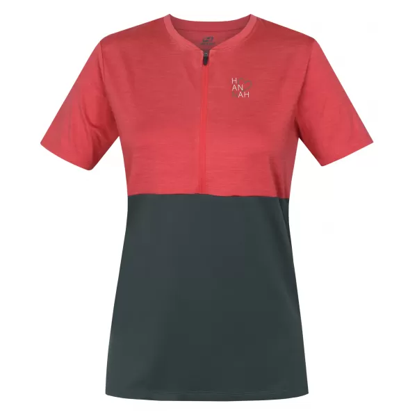  Ženska majica s kratkimi rokavi HANNAH BERRY HOLLY BERRY MEL/TEMNI GOZD 