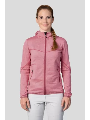 Ženski pulover HANNAH DAGNYS HOODY KREMEN ROZA MEL