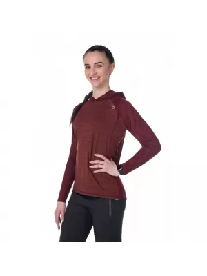Ženski športni pulover KILPI AILEEN-W RL0310KI TEMNO RDEČA