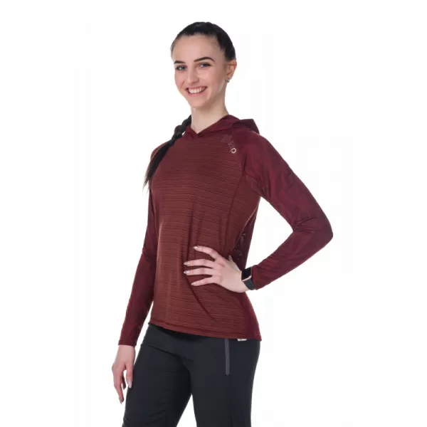  Ženski športni pulover KILPI AILEEN-W RL0310KI TEMNO RDEČA 