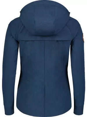 Ženska softshell jakna NORDBLANC LIGHT-HEARTED NBSSL7611 TEMNO MODRA