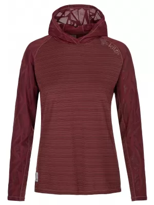 Ženski športni pulover KILPI AILEEN-W RL0310KI TEMNO RDEČA