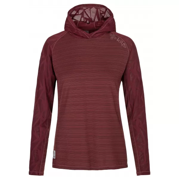  Ženski športni pulover KILPI AILEEN-W RL0310KI TEMNO RDEČA 