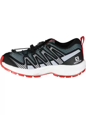 Otroški čevlji SALOMON XA PRO V8 J L41613700 SIVA/MODRA/RDEČA