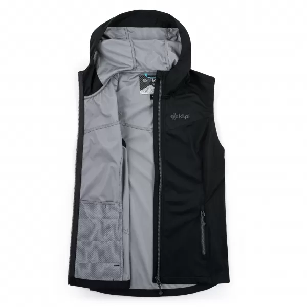  Ženski softshell telovnik KILPI MONILEA-W RL0107KI ČRNA 