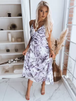 Obleka DSTREET CHANTELE EY1823z BELA -VIOLET