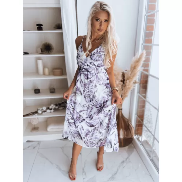  Obleka DSTREET CHANTELE EY1823z BELA -VIOLET 