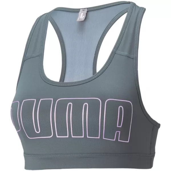  Ženski nedrček PUMA MID IMPACT 4KEEPS GRAPHIC BRA PM 520306-42 SIVA 
