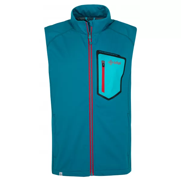  Moški softshell telovnik KILPI RIELLO-M RM0106KI TURKIZNA 