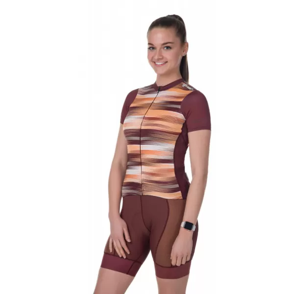  Ženski kolesarski dres KILPI MOATE-W RL0325KI TEMNO RDEČA 