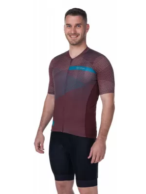 Moški kolesarski dres KILPI NERITO-M RM0310KI TEMNO RDEČA
