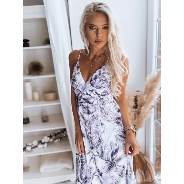  Obleka DSTREET CHANTELE EY1823z BELA -VIOLET 