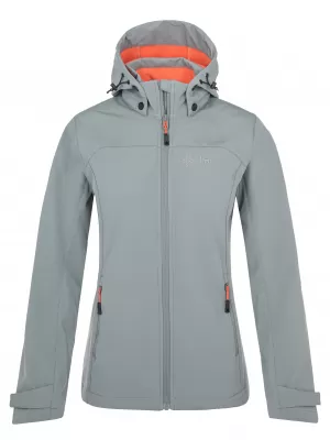 Ženska softshell jakna KILPI RAVIA-W RL0111KI TEMNO SIVA