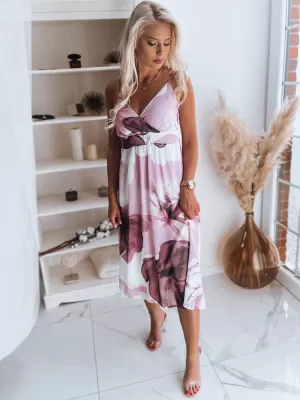 Obleka DSTREET CHANTELE EY1820z BELA -PINK