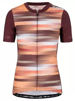 Ženski kolesarski dres KILPI MOATE-W RL0325KI TEMNO RDEČA