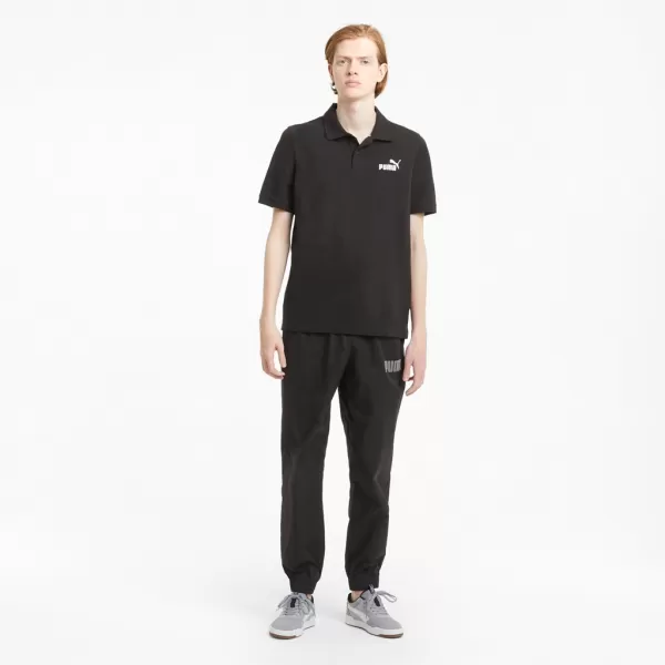 Moška majica s kratkimi rokavi z ovratnikom PUMA ESS PIQUE POLO 586674-01 ČRNA 