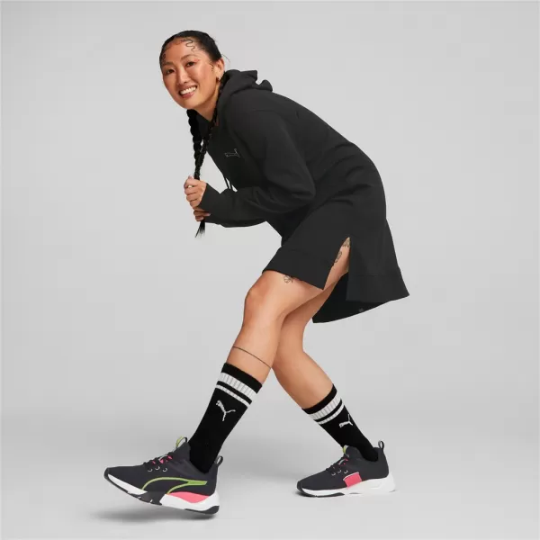  Ženski pulover PUMA HER HOODED DRESS 670817-01 ČRNA 
