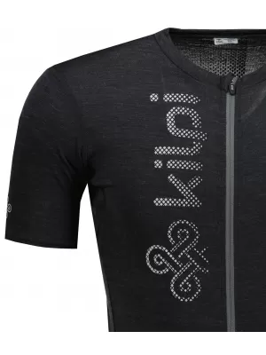 Moški kolesarski dres KILPI PETRANA-M RM0312KI TEMNO SIVA