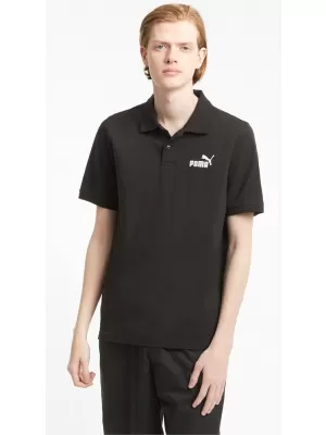 Moška majica s kratkimi rokavi z ovratnikom PUMA ESS PIQUE POLO 586674-01 ČRNA