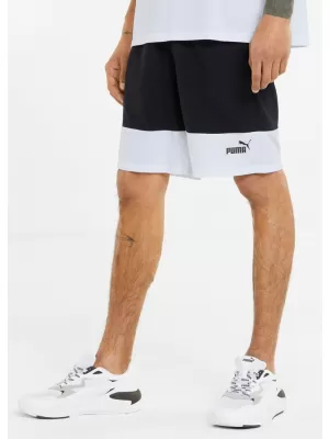 Moške kratke hlače PUMA POWER COLORBLOCK WOVEN SHORTS 9 848819-01 ČRNA