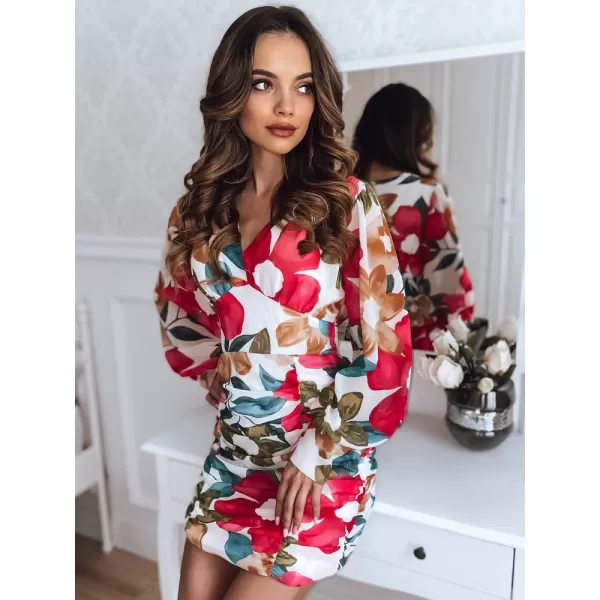  Obleka DSTREET EY2080Z BELA/ROZA 