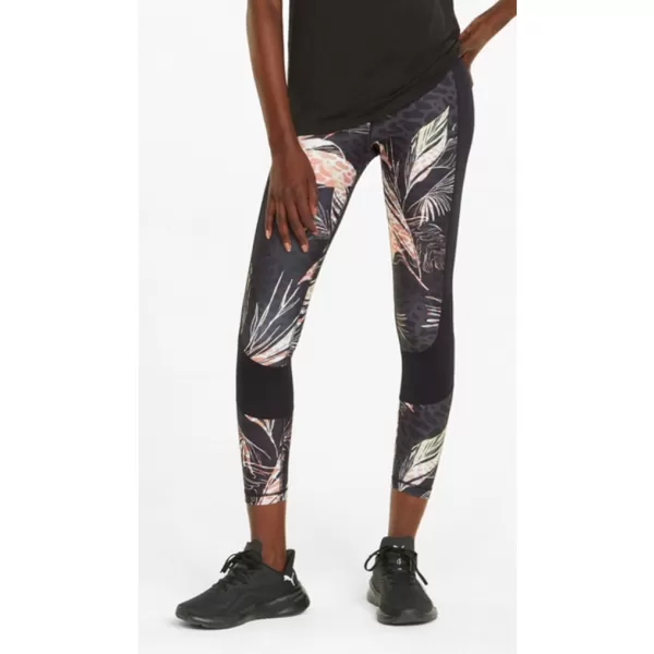  Ženske pajkice PUMA TRAIN AOP EVERSCULPT HIGH WAIST 7/8 TIGHT 521606-51 ČRNA 