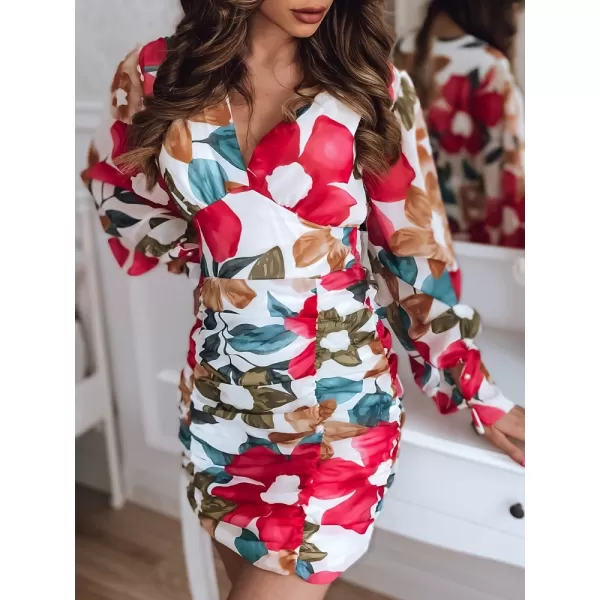  Obleka DSTREET EY2080Z BELA/ROZA 