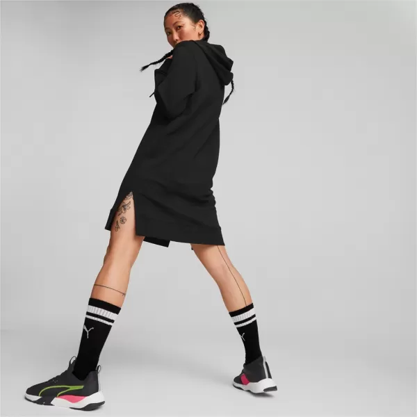  Ženski pulover PUMA HER HOODED DRESS 670817-01 ČRNA 