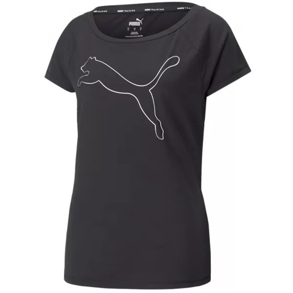  Ženska majica s kratkimi rokavi PUMA TRAIN FAV JERSEY CAT TEE 522420-01 ČRNA 