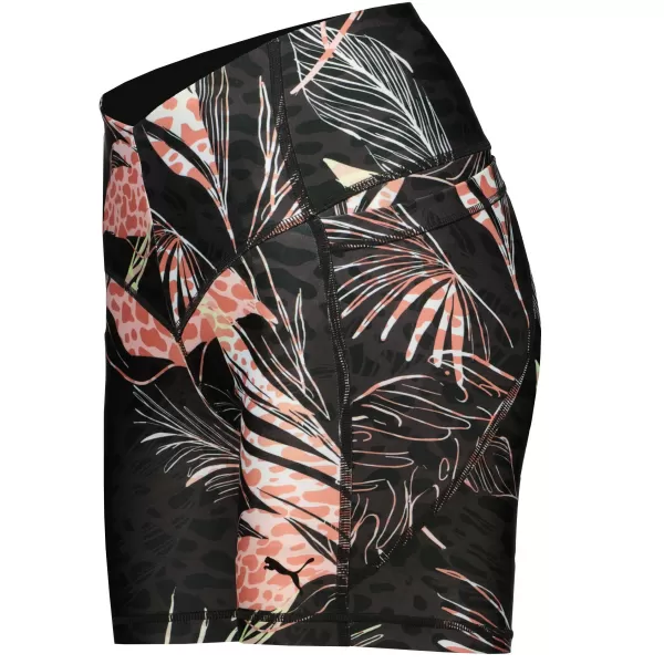  Ženske kratke hlače PUMA TRAIN TREND AOP EVERSCULPT HIGH WAIST 5 TIGHT SHORT 521610-01 ČRNA 