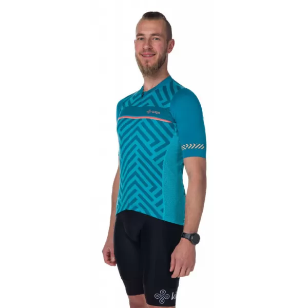  Moški kolesarski dres KILPI TINO-M RM0314KI TURKIZNA 