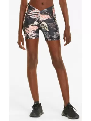 Ženske kratke hlače PUMA TRAIN TREND AOP EVERSCULPT HIGH WAIST 5 TIGHT SHORT 521610-01 ČRNA