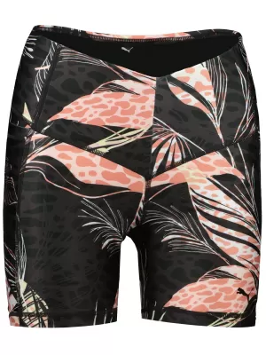 Ženske kratke hlače PUMA TRAIN TREND AOP EVERSCULPT HIGH WAIST 5 TIGHT SHORT 521610-01 ČRNA